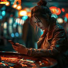 Ilustrasi pengguna pasang taruhan olahraga dan kasino online di pemain88